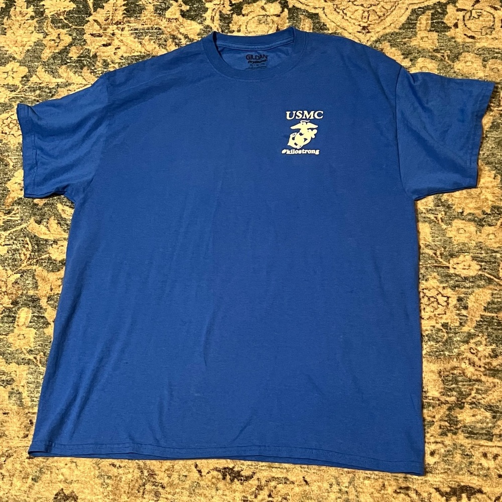 Gildan Blue USMC Short Sleeve Tee